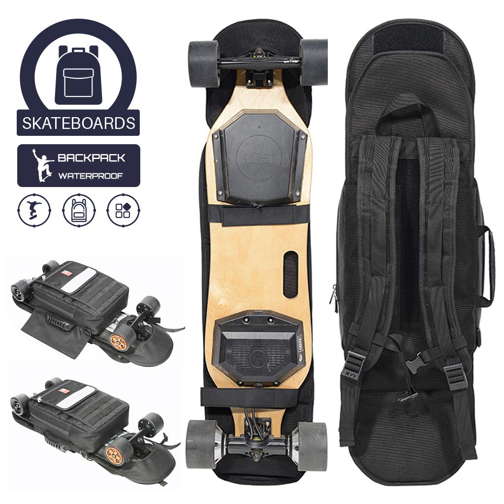 Electric Skateboard Longboard Waterproof Backpack Bag, Detachable, Backlight Enable, Fashion, Universal & Flexible to Most Brand Skateboards